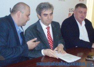 Ministrul Nicolaescu impreuna cu liderii PNL Buxzau 